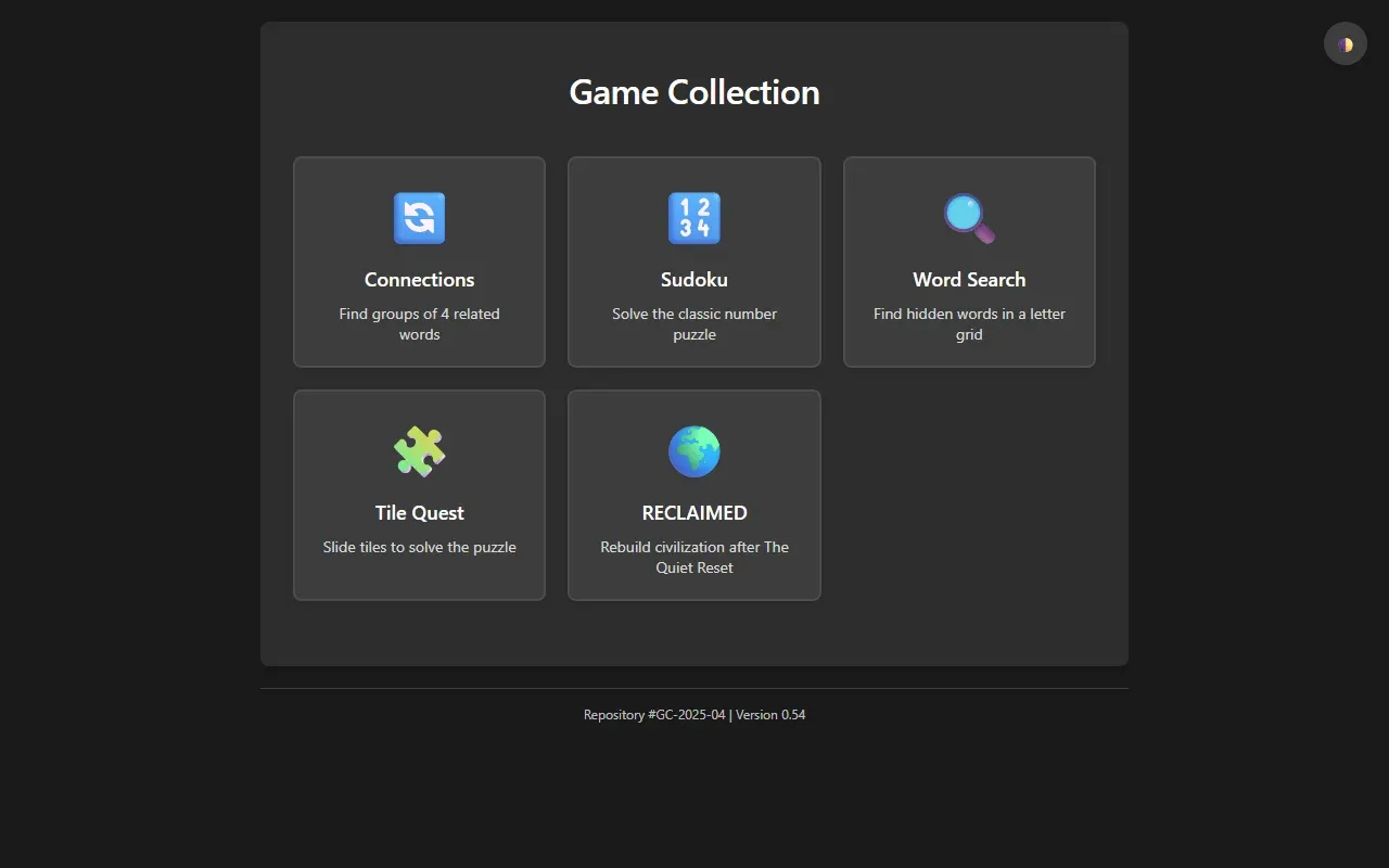 Screenshot of Games Collection