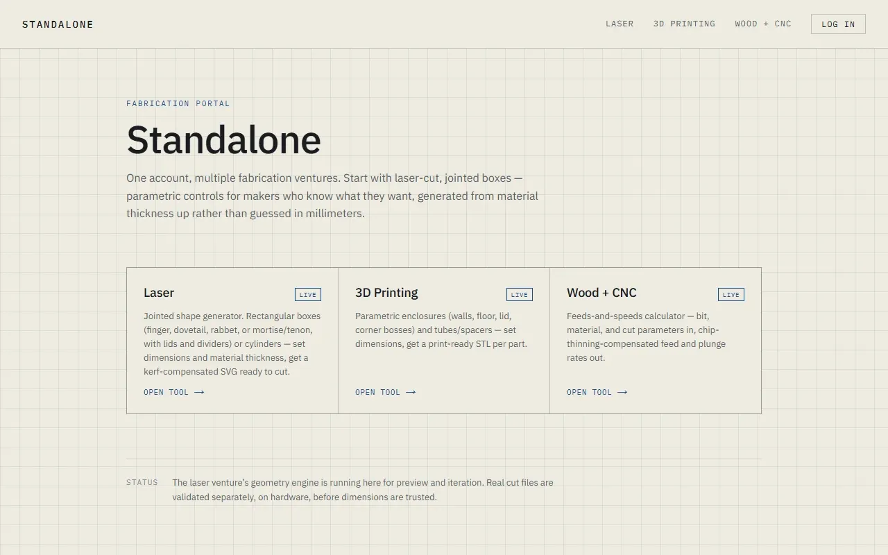 Screenshot of Standalone