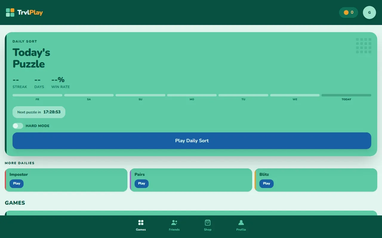 Screenshot of TRVLPlay